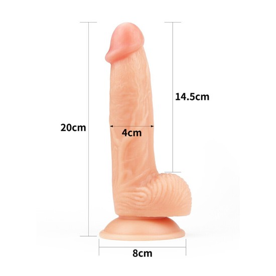 Lovetoy 8 Inch The Ultra Soft Dude Dildo Lovetoy 8 Inch The Ultra Soft Dude Dildo