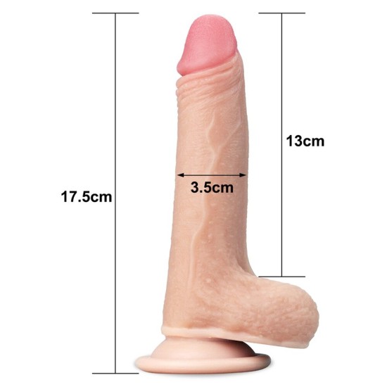 Lovetoy Sliding Skin Dildo 7 Inch Lovetoy Sliding Skin Dildo 7 Inch