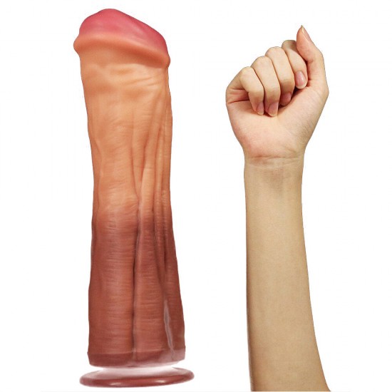 Lovetoy 12 Inch Dual Layered Silicone Horse Cock Lovetoy 12 Inch Dual Layered Silicone Horse Cock