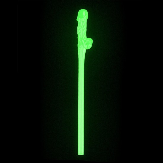 Lovetoy Pack Of 9 Willy Straws Glow In The Dark Lovetoy Pack Of 9 Willy Straws Glow In The Dark