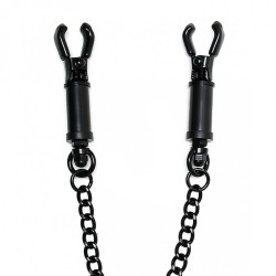 Black Metal Adjustable Nipple Clamps With Chain Black Metal Adjustable Nipple Clamps With Chain