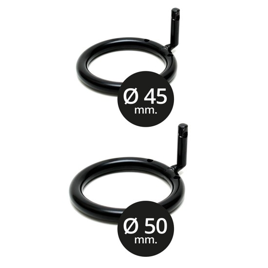 Black Metal Male Chastity Device With Padlock Black Metal Male Chastity Device With Padlock