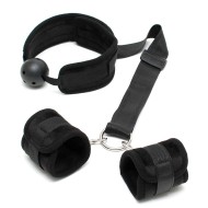 Breathable Mouth Gag With Cuffs Breathable Mouth Gag With Cuffs