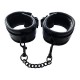 Rouge Padded Leather Ankle Cuffs Black Rouge Padded Leather Ankle Cuffs Black