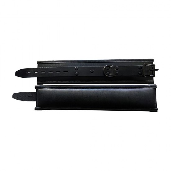 Rouge Padded Leather Ankle Cuffs Black Rouge Padded Leather Ankle Cuffs Black