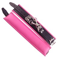 Rouge Garments Ankle Cuffs Padded Pink Trimmed Rouge Garments Ankle Cuffs Padded Pink Trimmed