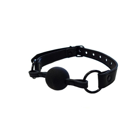 Rouge Garments Plain Black Collar and Gag Rouge Garments Plain Black Collar and Gag