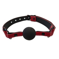 Rouge Garments Leather Croc Print Ball Gag Rouge Garments Leather Croc Print Ball Gag