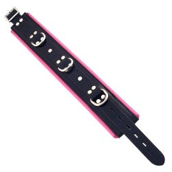 Rouge Garments Black And Pink Padded Collar Rouge Garments Black And Pink Padded Collar