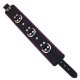 Rouge Garments Black And Purple Padded Collar Rouge Garments Black And Purple Padded Collar