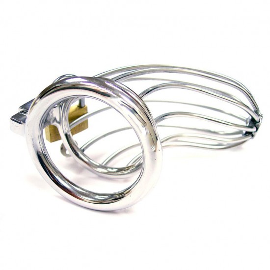 Rouge Stainless Steel Chasity Cock Cage With Padlock Rouge Stainless Steel Chasity Cock Cage With Padlock