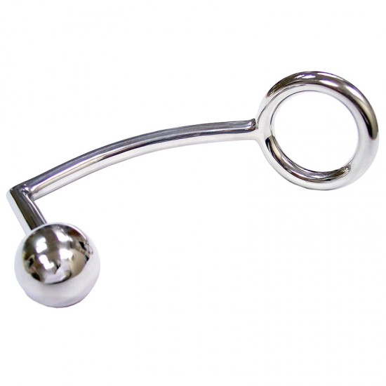 Rouge Stainless Steel Cock Ring With Anal Probe Rouge Stainless Steel Cock Ring With Anal Probe