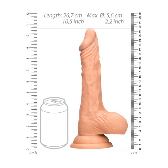 RealRock 10 Inch Dong With Testicles Flesh RealRock 10 Inch Dong With Testicles Flesh