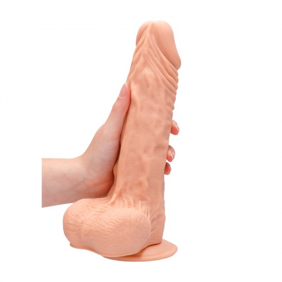 RealRock 10 Inch Dong With Testicles Flesh RealRock 10 Inch Dong With Testicles Flesh