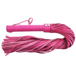 Rouge Garments Large Pink Leather Flogger Rouge Garments Large Pink Leather Flogger