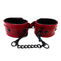 Rouge Garments Leather Croc Print Ankle Cuffs Rouge Garments Leather Croc Print Ankle Cuffs