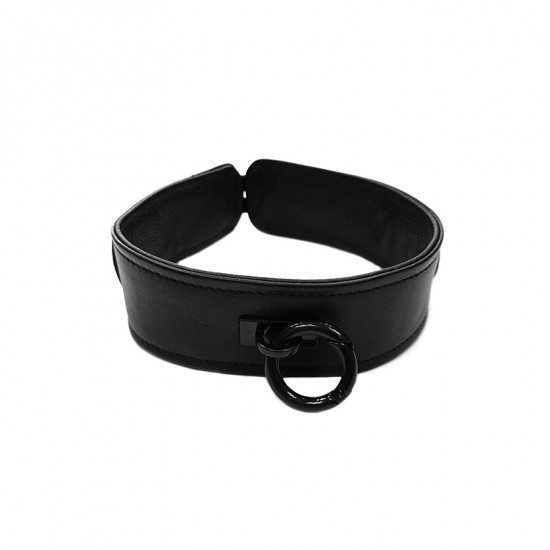 Rouge Garments Plain Black Leather Collar Rouge Garments Plain Black Leather Collar