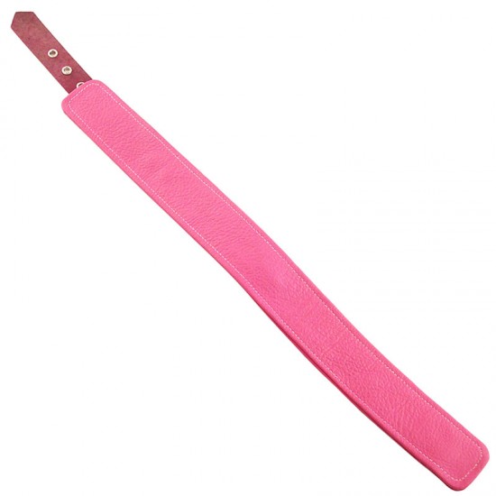 Rouge Garments Plain Pink Leather Collar Rouge Garments Plain Pink Leather Collar