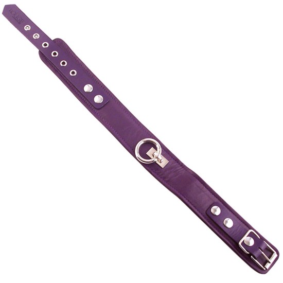 Rouge Garments Plain Purple Leather Collar Rouge Garments Plain Purple Leather Collar