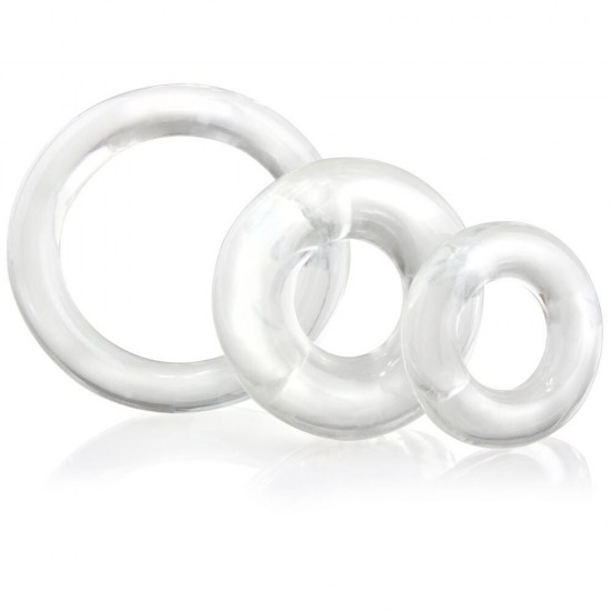 Screaming O RingO x3 Clear Cock Rings Screaming O RingO x3 Clear Cock Rings