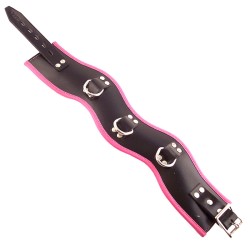 Rouge Garments Black And Pink Padded Posture Collar Rouge Garments Black And Pink Padded Posture Collar
