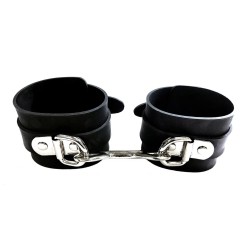 Rouge Garments Black Rubber Ankle Cuffs Rouge Garments Black Rubber Ankle Cuffs