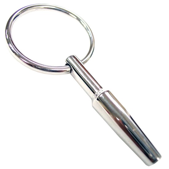 Rouge Stainless Steel Urethral Probe With Ring Rouge Stainless Steel Urethral Probe With Ring