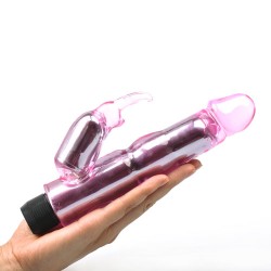 Waves Of Pleasure Crystal Pink Rabbit Vibrator Waves Of Pleasure Crystal Pink Rabbit Vibrator