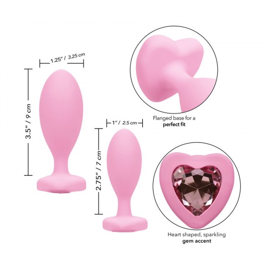 First Time Crystal Booty Duo Butt Plugs First Time Crystal Booty Duo Butt Plugs