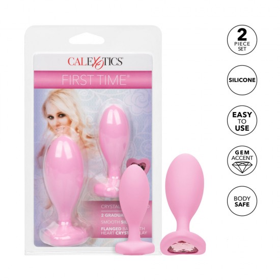 First Time Crystal Booty Duo Butt Plugs First Time Crystal Booty Duo Butt Plugs