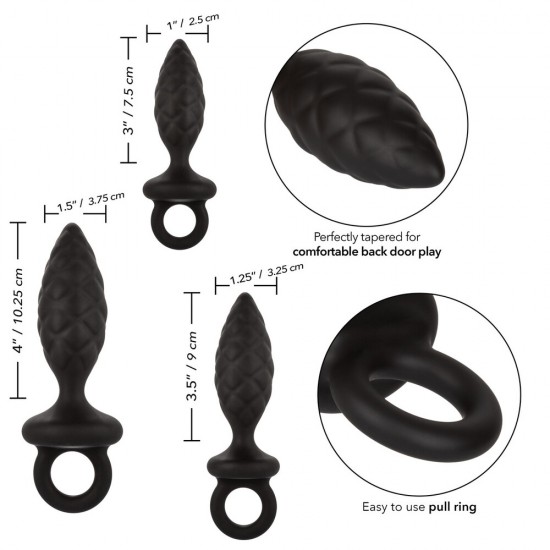 3 Piece Silicone Anal Probe Kit 3 Piece Silicone Anal Probe Kit