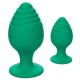 Cheeky Butt Plug Duo Green Cheeky Butt Plug Duo Green