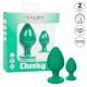Cheeky Butt Plug Duo Green Cheeky Butt Plug Duo Green