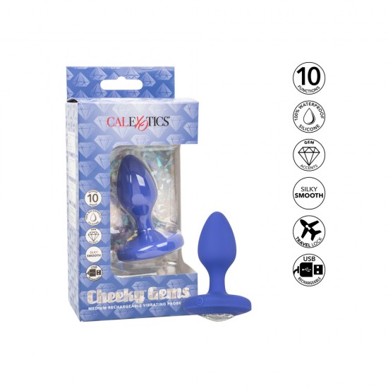 Cheeky Gems Medium Rechargeable Vibrating Butt Plug Cheeky Gems Medium Rechargeable Vibrating Butt Plug