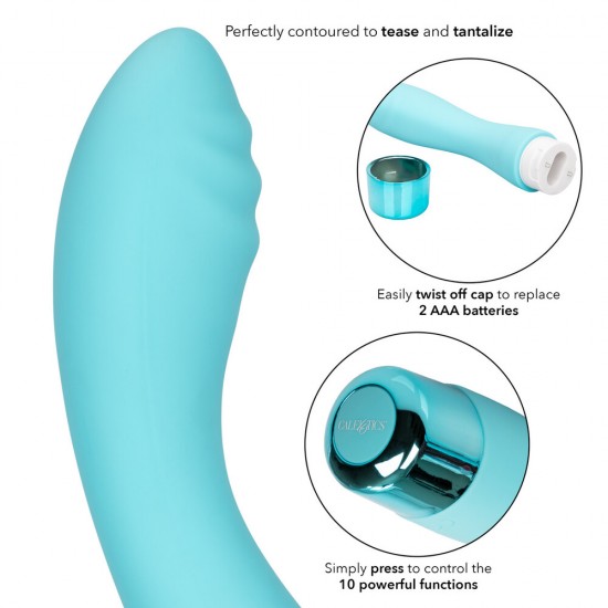 Eden Ripple Silicone GSpot Vibrator Waterproof 6 inch Eden Ripple Silicone GSpot Vibrator Waterproof 6 inch