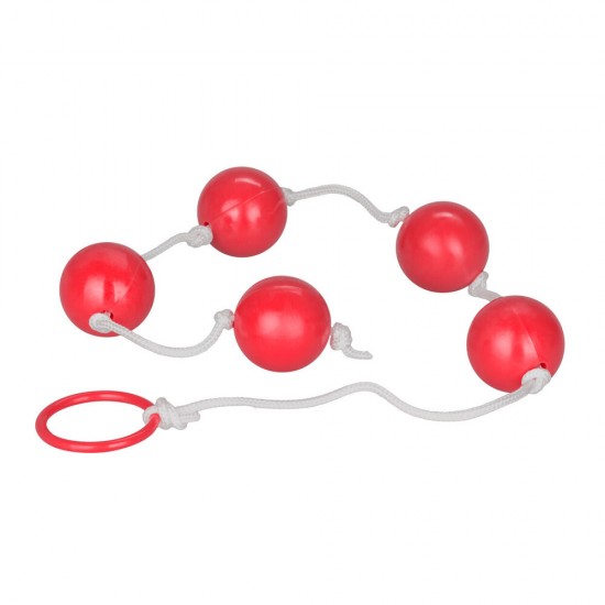 Large Pleasure Anal Beads Assorted Colours Large Pleasure Anal Beads Assorted Colours
