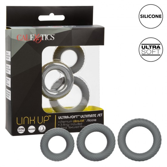 Link Up Ultra Soft Ultimate Cock Ring Set Link Up Ultra Soft Ultimate Cock Ring Set