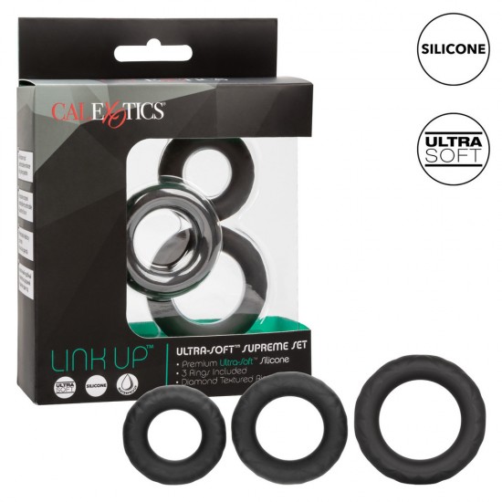Link Up Ultra Soft Supreme Cock Ring Set Link Up Ultra Soft Supreme Cock Ring Set