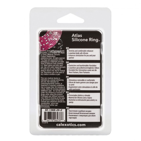 Atlas Silicone Cock Ring Black Atlas Silicone Cock Ring Black