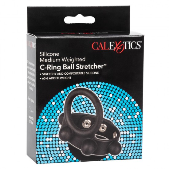 Medium Weighted Penis Ring and Ball Stretcher Medium Weighted Penis Ring and Ball Stretcher