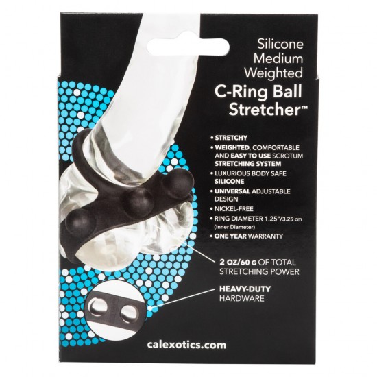 Medium Weighted Penis Ring and Ball Stretcher Medium Weighted Penis Ring and Ball Stretcher