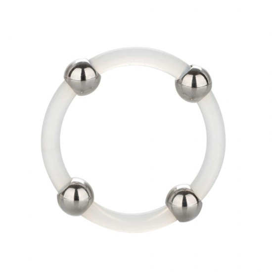 Steel Beaded Silicone Ring Large Steel Beaded Silicone Ring Large