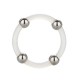 Steel Beaded Silicone Ring Large Steel Beaded Silicone Ring Large