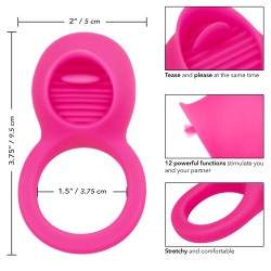Rechargeable Teasing Tongue Enhancer Cock Ring Rechargeable Teasing Tongue Enhancer Cock Ring