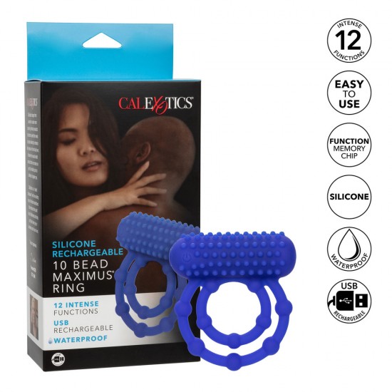 10 Bead Maximus Rechargeable Cock Ring 10 Bead Maximus Rechargeable Cock Ring