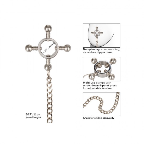 Nipple Grips 4 Point Nipple Press With Chain Nipple Grips 4 Point Nipple Press With Chain