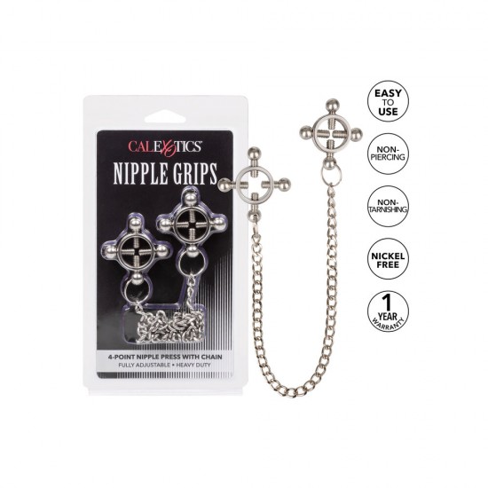 Nipple Grips 4 Point Nipple Press With Chain Nipple Grips 4 Point Nipple Press With Chain