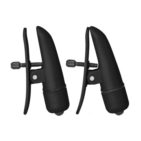 Nipplettes Vibrating Black Nipple Clamps Nipplettes Vibrating Black Nipple Clamps