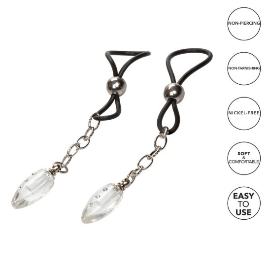 Nipple Play NonPiercing Nipple Jewellery Crystal Teardrop Nipple Play NonPiercing Nipple Jewellery Crystal Teardrop