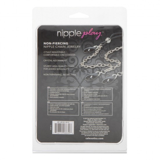 Nipple Play Non Piercing Nipple Chain Jewellery Onyx Nipple Play Non Piercing Nipple Chain Jewellery Onyx